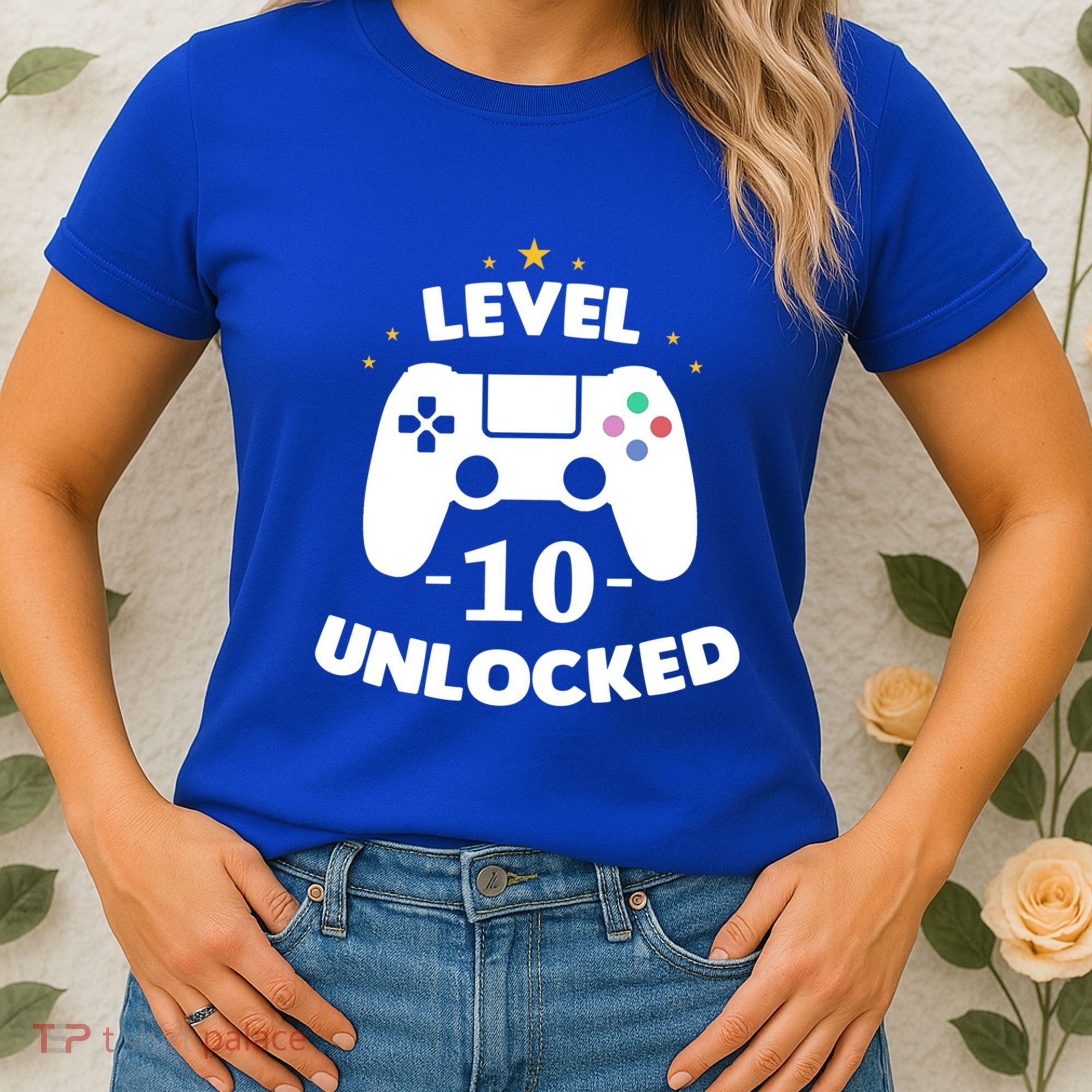 Level 10 Unlocked Video Games 10th Birthday Party Gift Idea Gift Women's T-Shirt