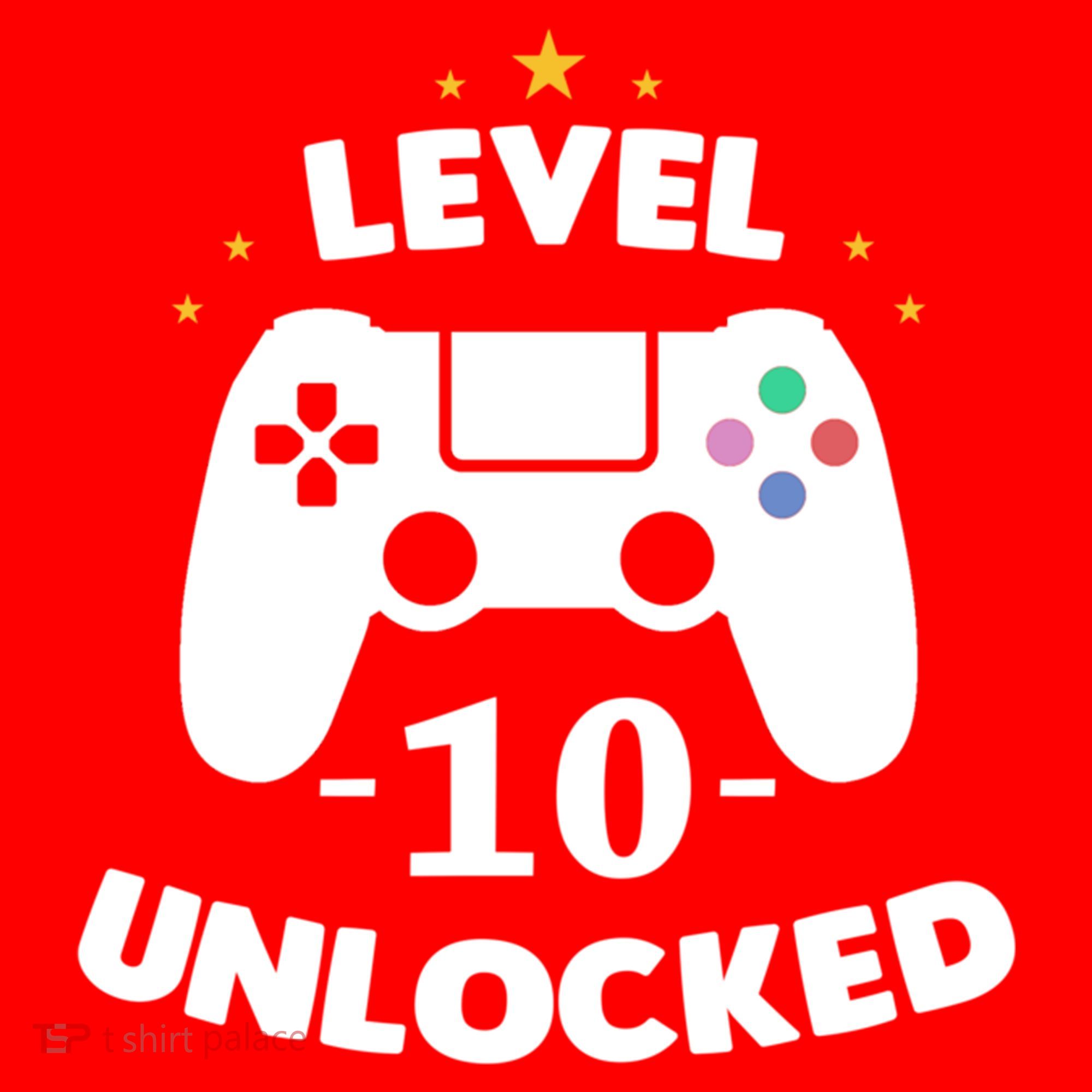 Level 10 Unlocked Video Games 10th Birthday Party Gift Idea Gift Santa Hat