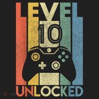 Level 10 Unlocked Shirt Funny Video Gamer 10th Birthday Gift Women's Sweatshirt thumb 2