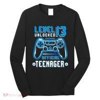 Level 13 Unlocked Teenager Video Game 13th Birthday Long Sleeve Shirt thumb 0