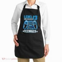 Level 13 Unlocked Teenager Video Game 13th Birthday Apron thumb 2