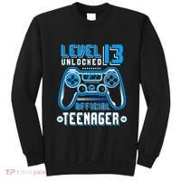 Level 13 Unlocked Teenager Video Game 13th Birthday Sweatshirt thumb 0