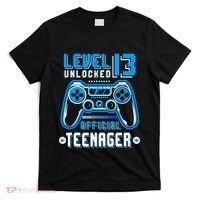 Level 13 Unlocked Teenager Video Game 13th Birthday T-Shirt thumb 0