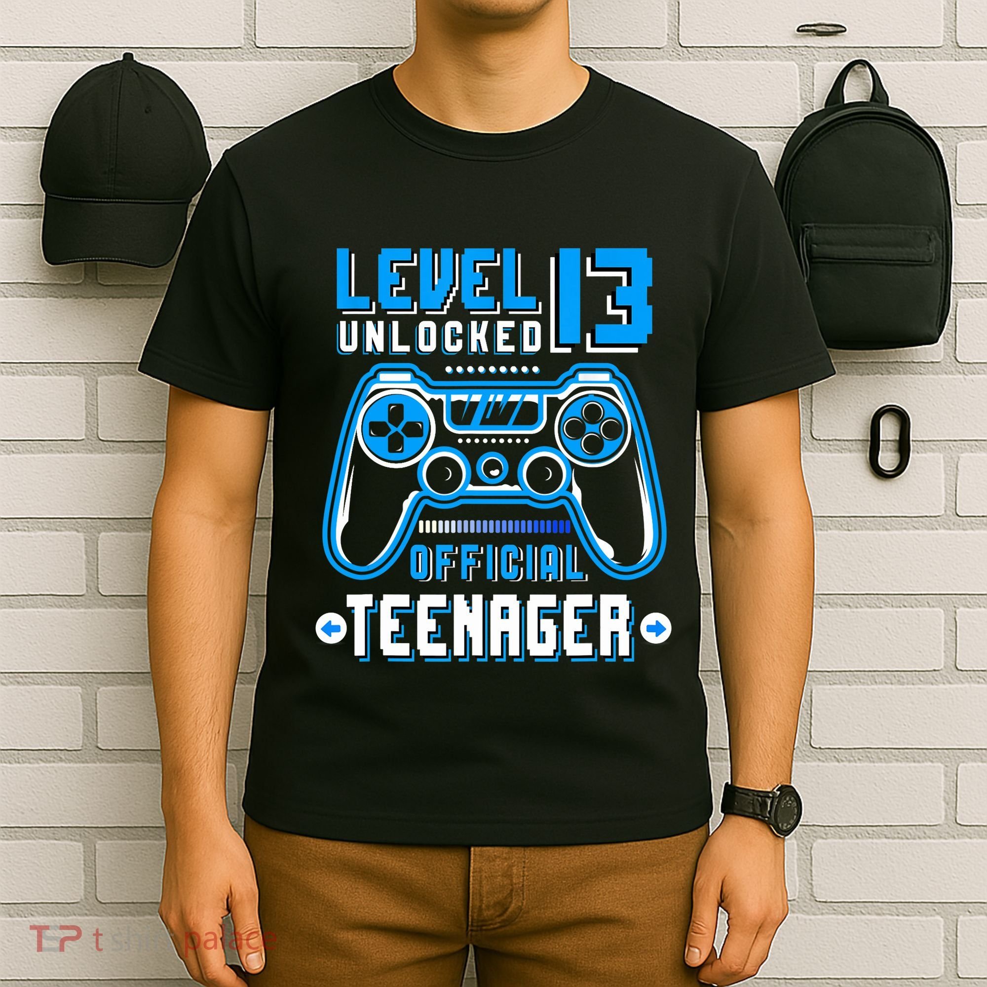 Level 13 Unlocked Teenager Video Game 13th Birthday T-Shirt