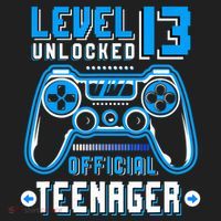 Level 13 Unlocked Teenager Video Game 13th Birthday Beanie thumb 2