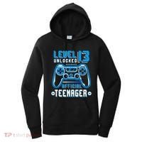 Level 13 Unlocked Teenager Video Game 13th Birthday Women's Hoodie thumb 0
