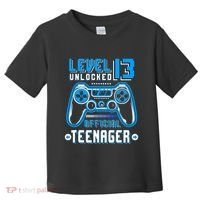 Level 13 Unlocked Teenager Video Game 13th Birthday Toddler T-Shirt thumb 0