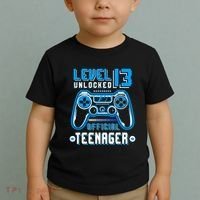 Level 13 Unlocked Teenager Video Game 13th Birthday Toddler T-Shirt thumb 2