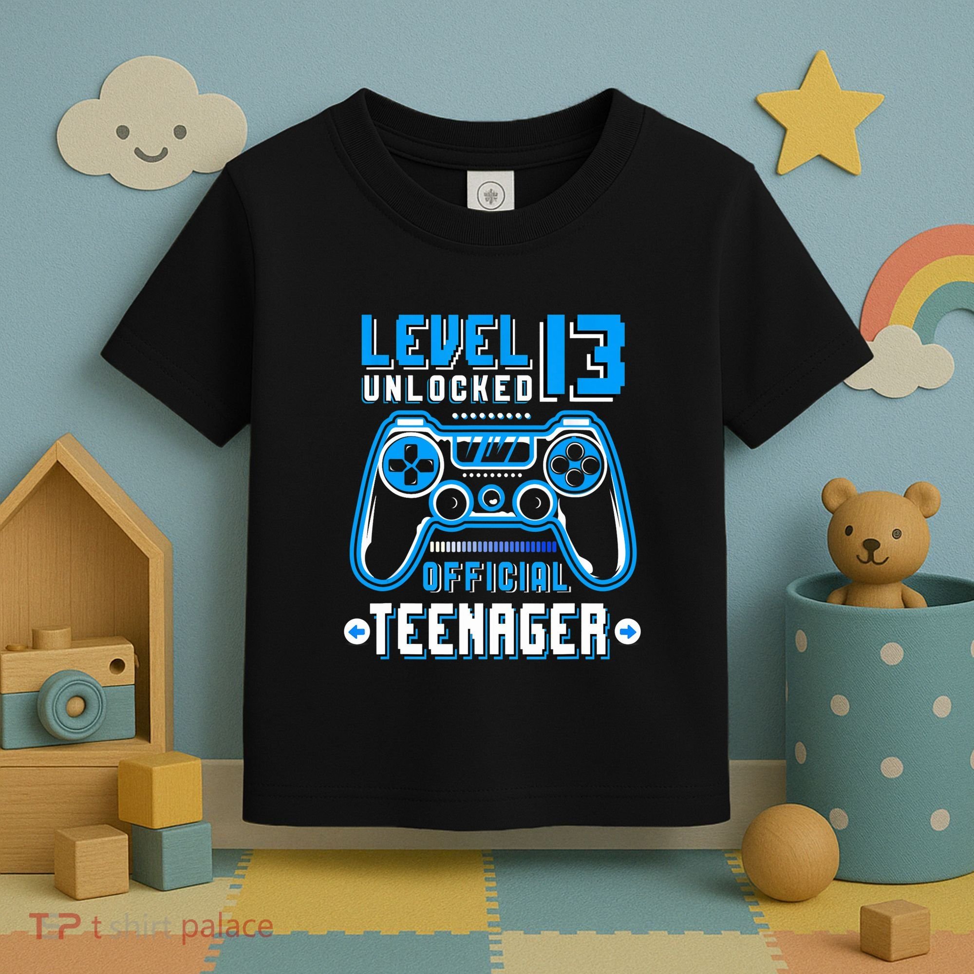 Level 13 Unlocked Teenager Video Game 13th Birthday Toddler T-Shirt