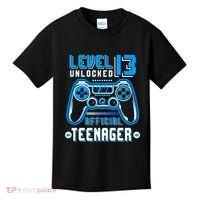 Level 13 Unlocked Teenager Video Game 13th Birthday Kids T-Shirt thumb 0
