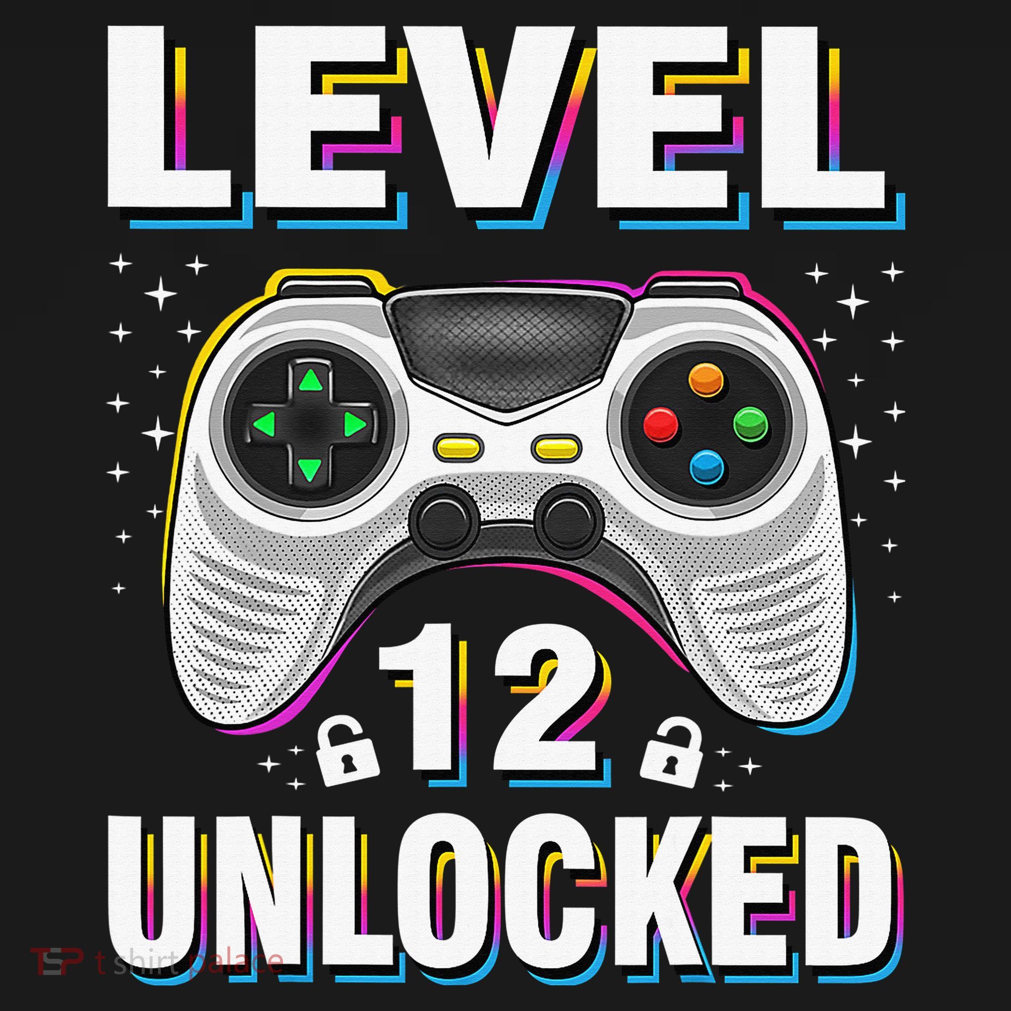 Level 12 Unlocked Boys 12th Birthday 12 Year Old Gamer Apron