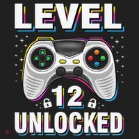 Level 12 Unlocked Boys 12th Birthday 12 Year Old Gamer Beanie thumb 2