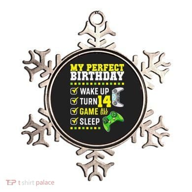 Level 14 Unlocked Boys 14th Birthday 14 Year Old Gamer Ornament