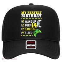 Level 14 Unlocked Boys 14th Birthday 14 Year Old Gamer Hat thumb 0