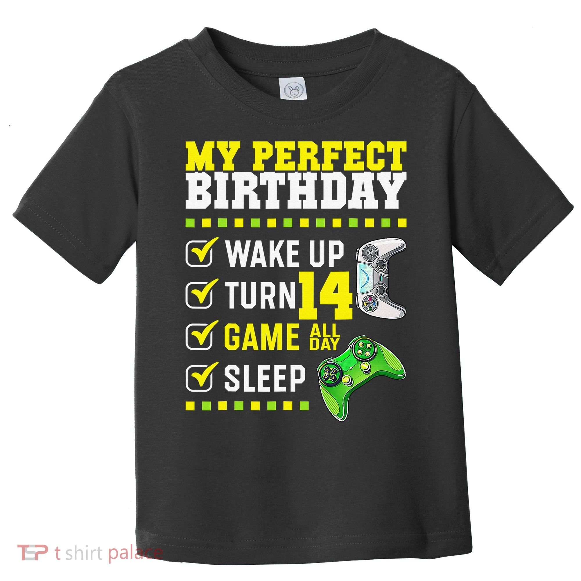 Level 14 Unlocked Boys 14th Birthday 14 Year Old Gamer Toddler T-Shirt
