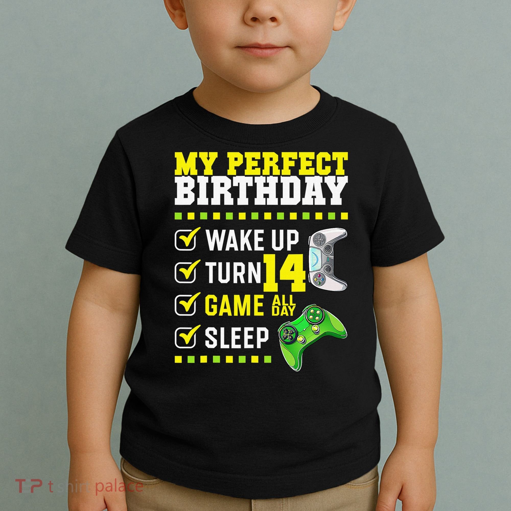 Level 14 Unlocked Boys 14th Birthday 14 Year Old Gamer Toddler T-Shirt