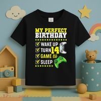 Level 14 Unlocked Boys 14th Birthday 14 Year Old Gamer Toddler T-Shirt thumb 3