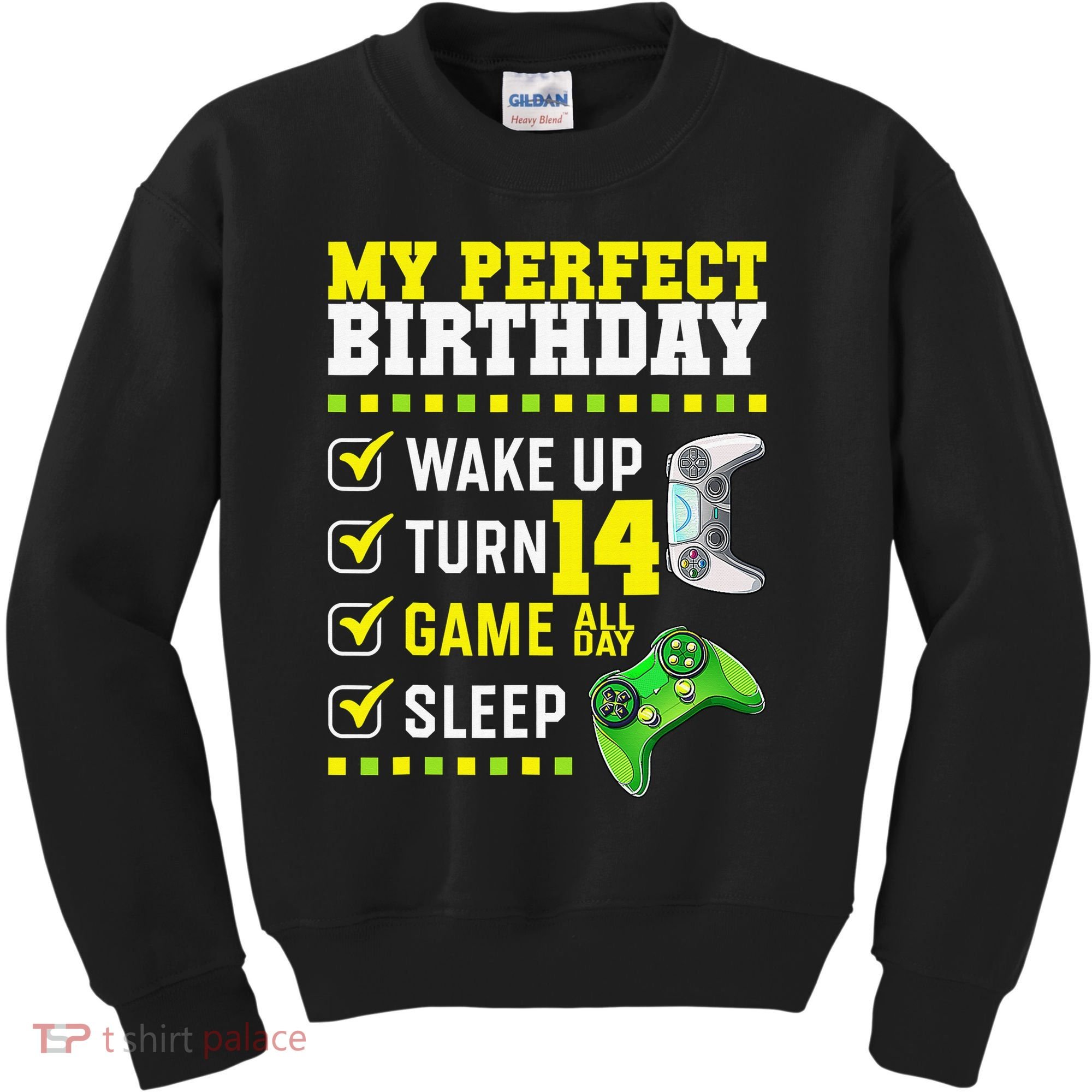 Level 14 Unlocked Boys 14th Birthday 14 Year Old Gamer Kids Sweatshirt