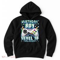 Level 10 Unlocked Video Game 10th Birthday Gamer Boys TShirt Hoodie thumb 0
