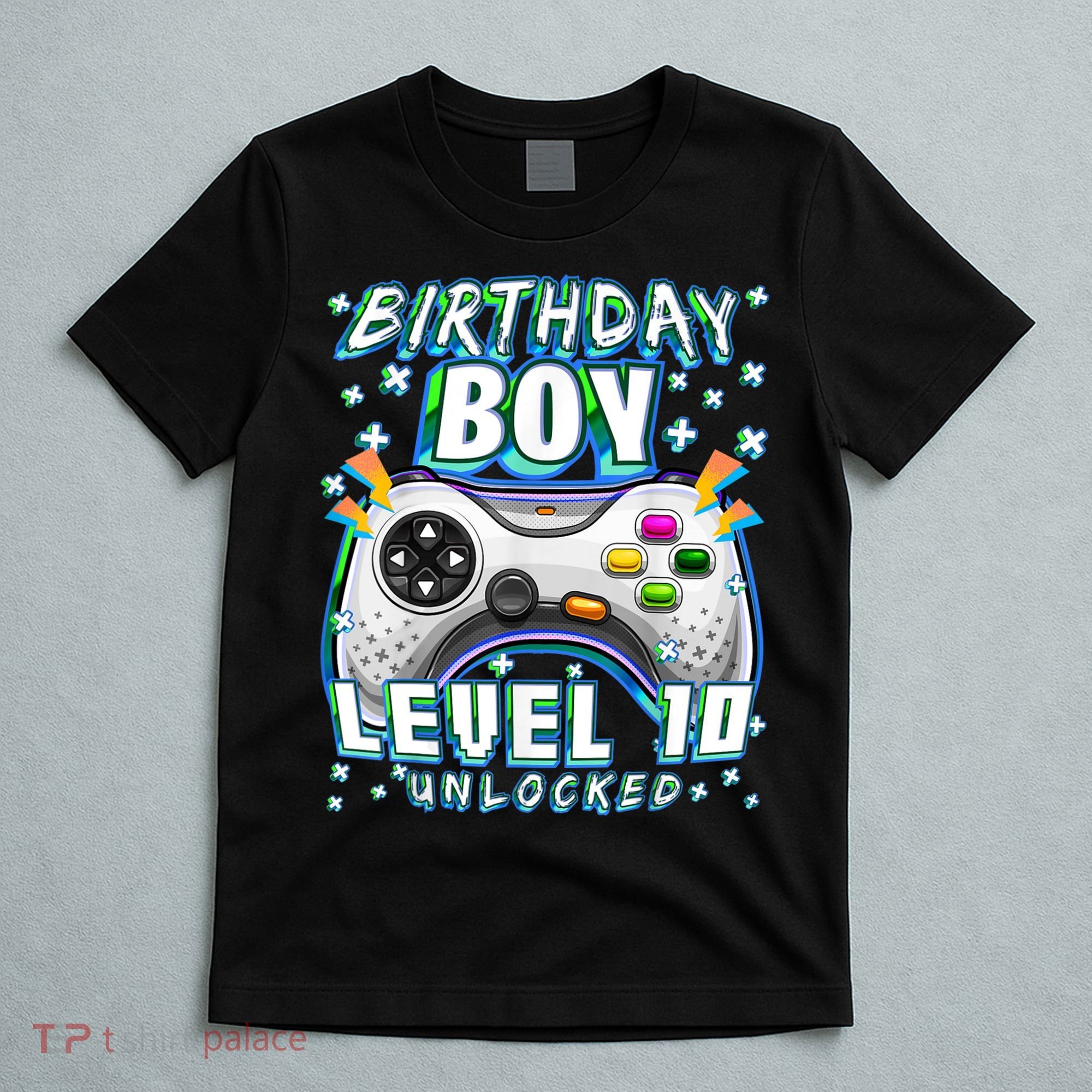 Level 10 Unlocked Video Game 10th Birthday Gamer Boys TShirt T-Shirt