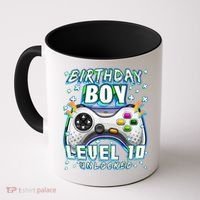 Level 10 Unlocked Video Game 10th Birthday Gamer Boys TShirt Coffee Mug thumb 0
