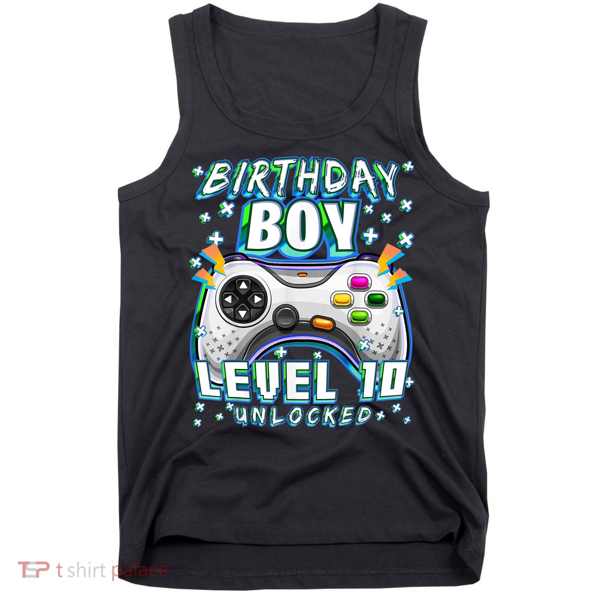 Level 10 Unlocked Video Game 10th Birthday Gamer Boys TShirt Tank Top