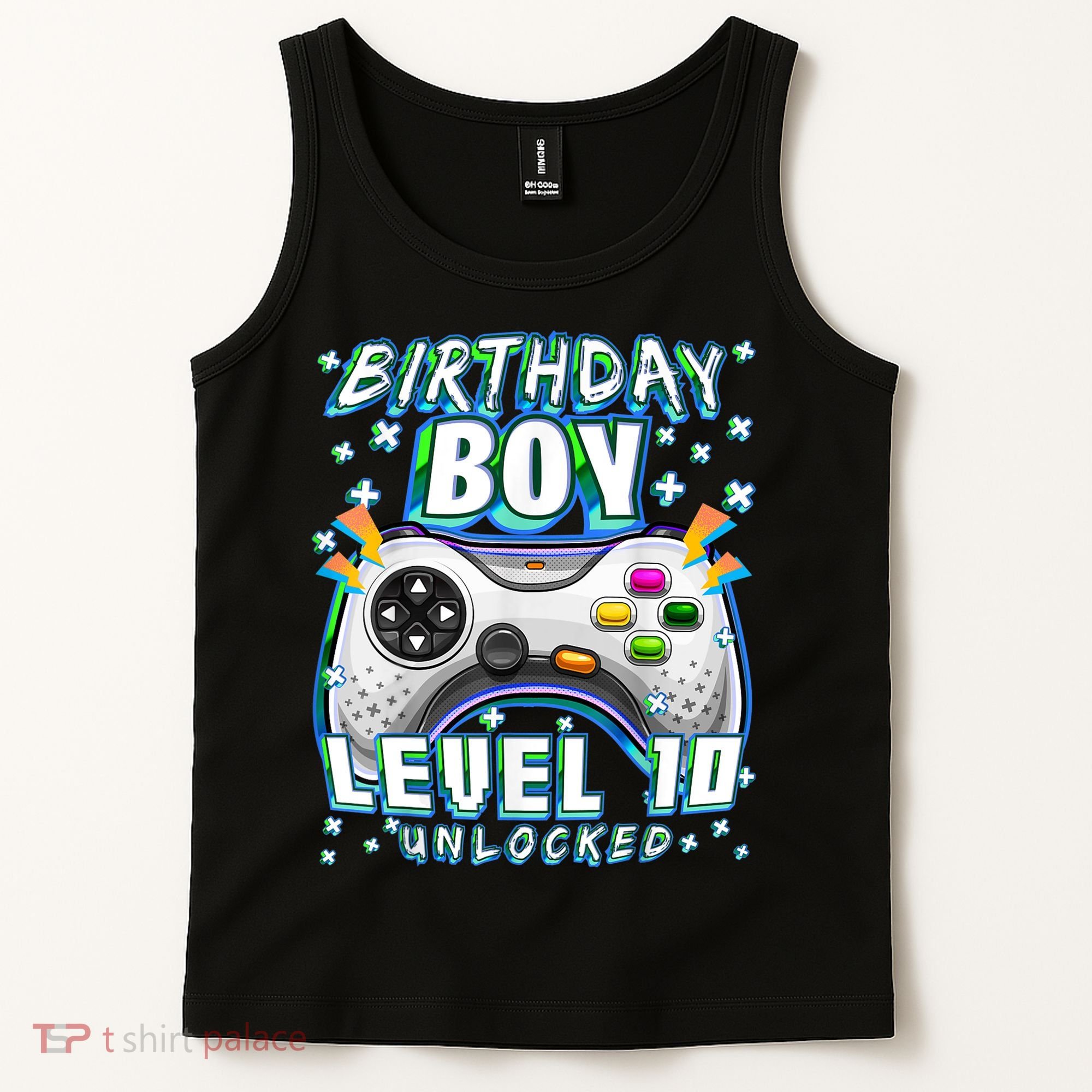 Level 10 Unlocked Video Game 10th Birthday Gamer Boys TShirt Tank Top