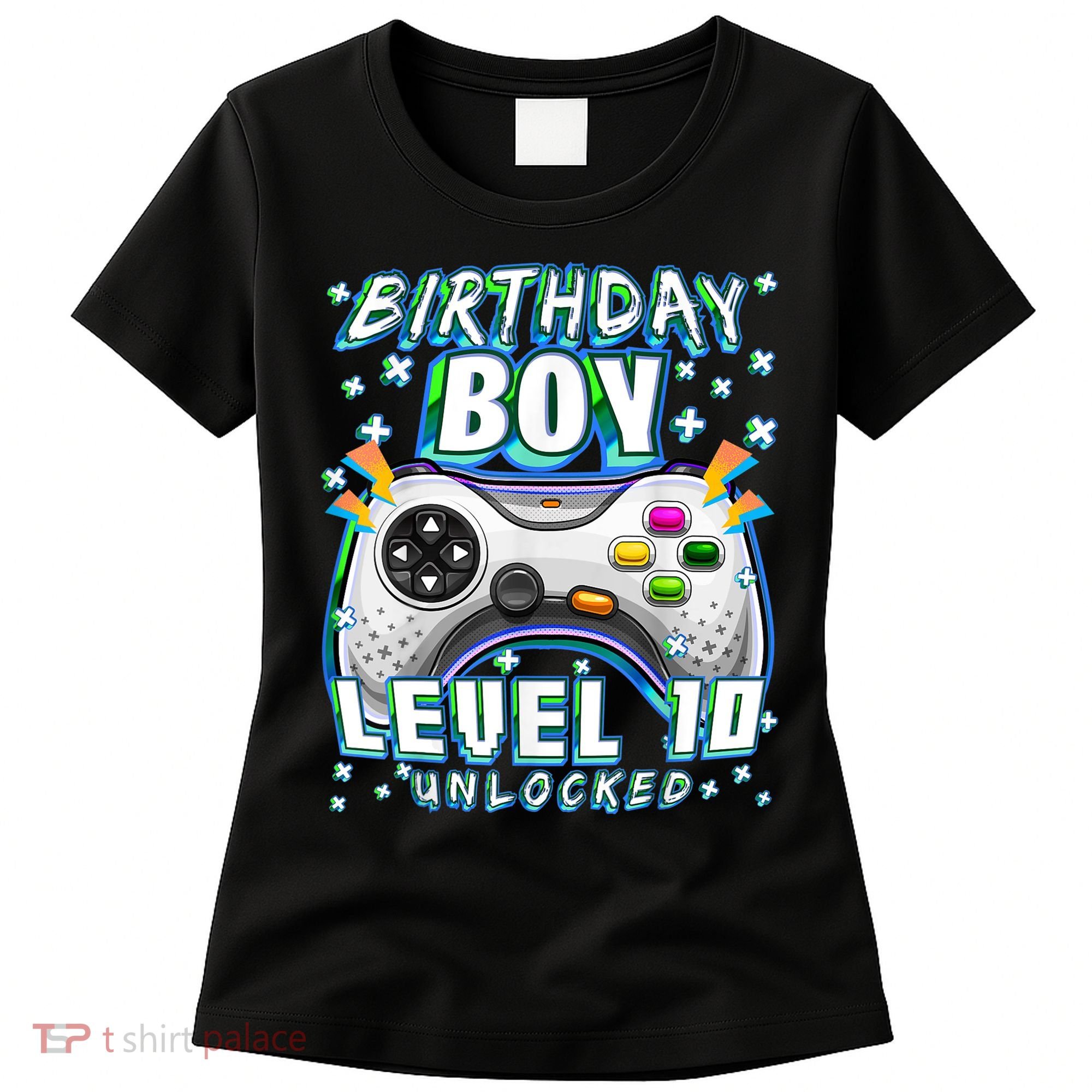 Level 10 Unlocked Video Game 10th Birthday Gamer Boys TShirt Women's T-Shirt