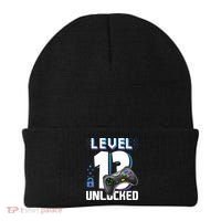 Level 13 Unlocked Funny Video Gamer 13th Birthday Gift For Gamers Beanie thumb 0