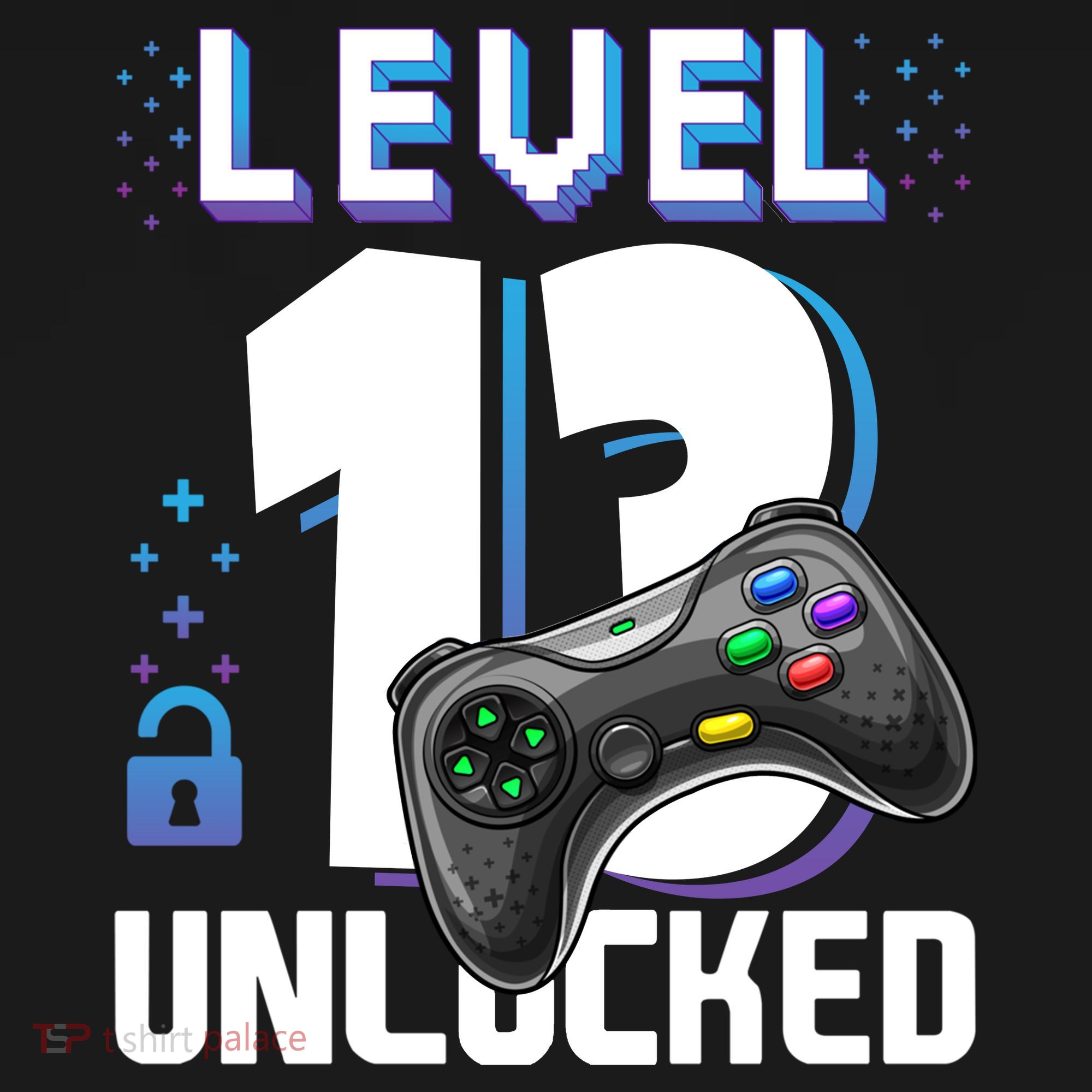 Level 13 Unlocked Funny Video Gamer 13th Birthday Gift For Gamers Women's Hoodie