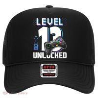 Level 13 Unlocked Funny Video Gamer 13th Birthday Gift For Gamers Hat thumb 0