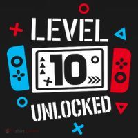Level 10 Unlocked Birthday, 10th Birthday Boy Gamer, 10 Years Old Gamer Sweatshirt thumb 3