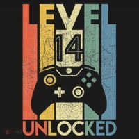 Level 14 Unlocked Funny Video Gamer 14th Birthday Gift Women's Hoodie thumb 2