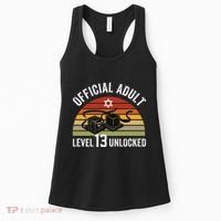 Level 13 Unlocked Adult 13th Jewish Bar Mitzvah Boy Women's Tank Top thumb 0