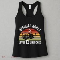 Level 13 Unlocked Adult 13th Jewish Bar Mitzvah Boy Women's Tank Top thumb 3
