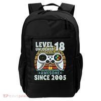 Level 18 Unlocked Awesome 2005 Funny Gamer 18th Birthday Backpack thumb 0