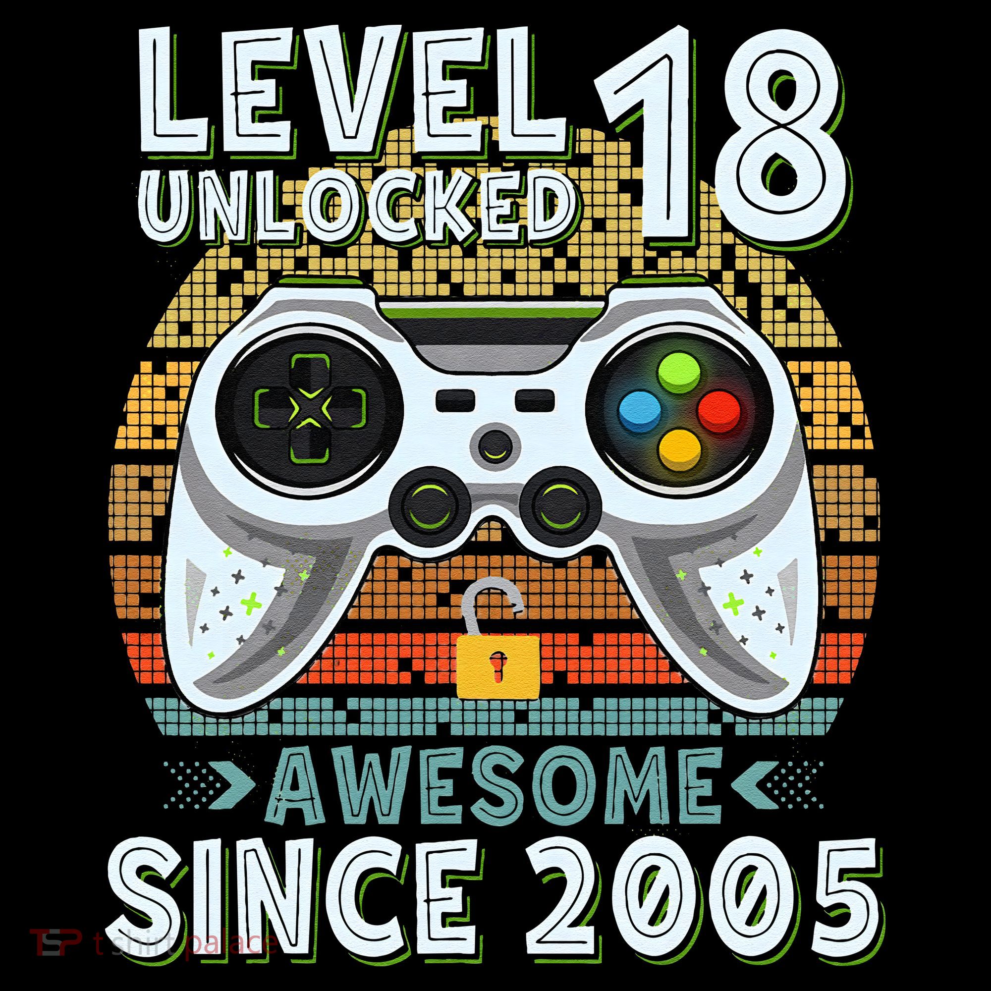 Level 18 Unlocked Awesome 2005 Funny Gamer 18th Birthday Coffee Mug
