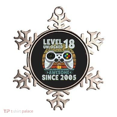 Level 18 Unlocked Awesome 2005 Funny Gamer 18th Birthday Ornament
