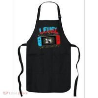 Level 14 Unlocked Gamer 14th Birthday Gift Video Game Lovers Cute Apron thumb 0