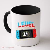 Level 14 Unlocked Gamer 14th Birthday Gift Video Game Lovers Cute Coffee Mug thumb 0