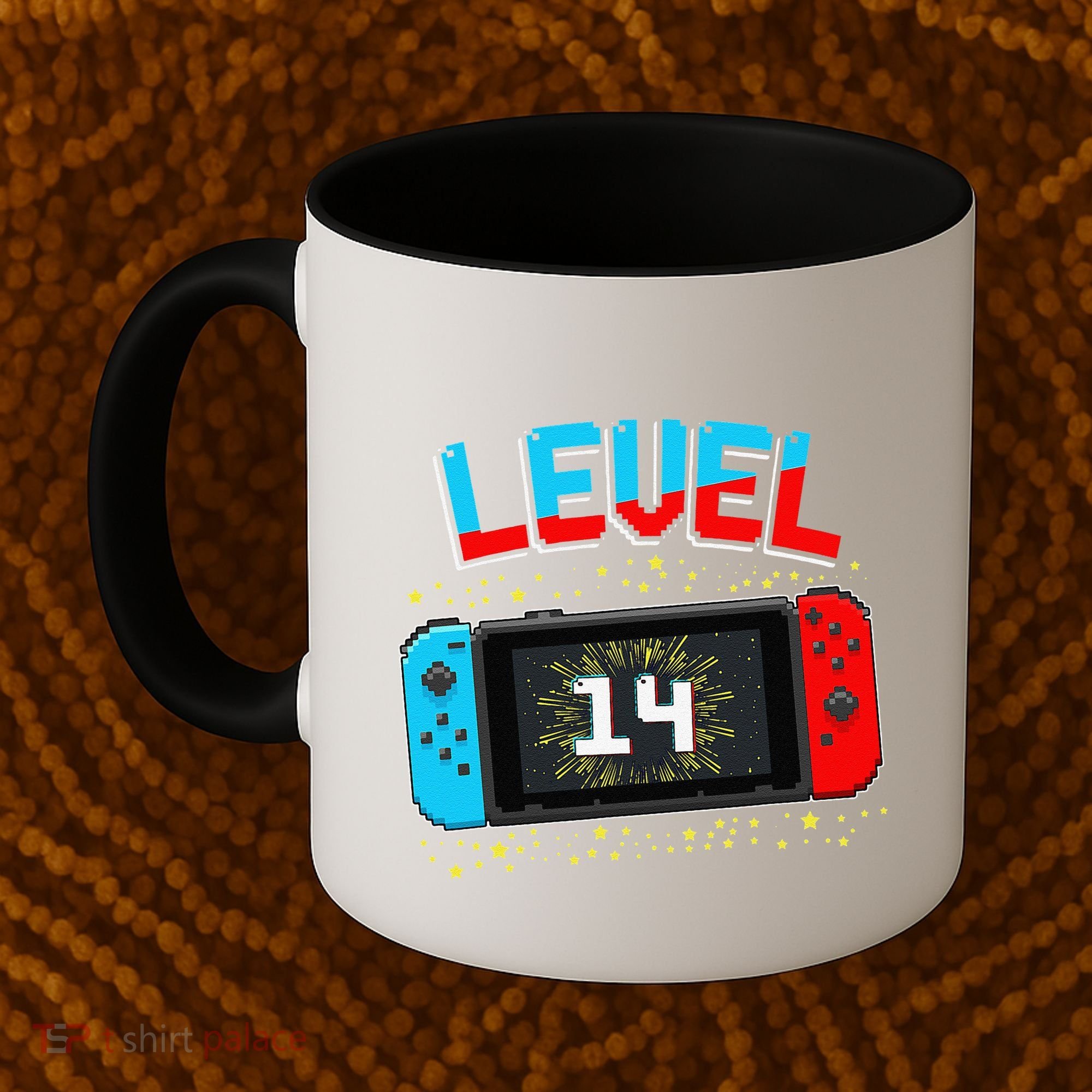 Level 14 Unlocked Gamer 14th Birthday Gift Video Game Lovers Cute Coffee Mug