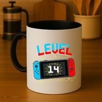 Level 14 Unlocked Gamer 14th Birthday Gift Video Game Lovers Cute Coffee Mug thumb 4