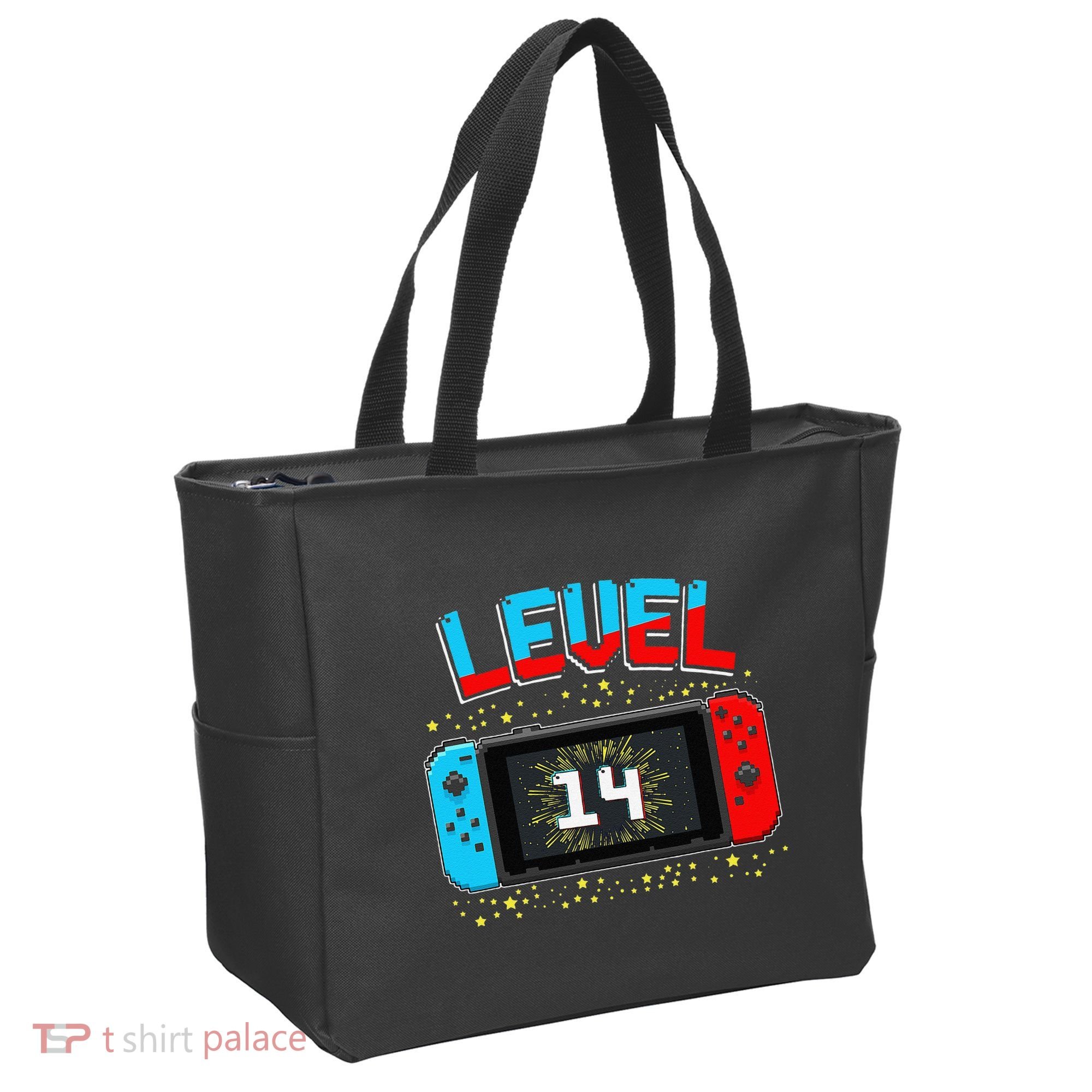 Level 14 Unlocked Gamer 14th Birthday Gift Video Game Lovers Cute Tote Bag