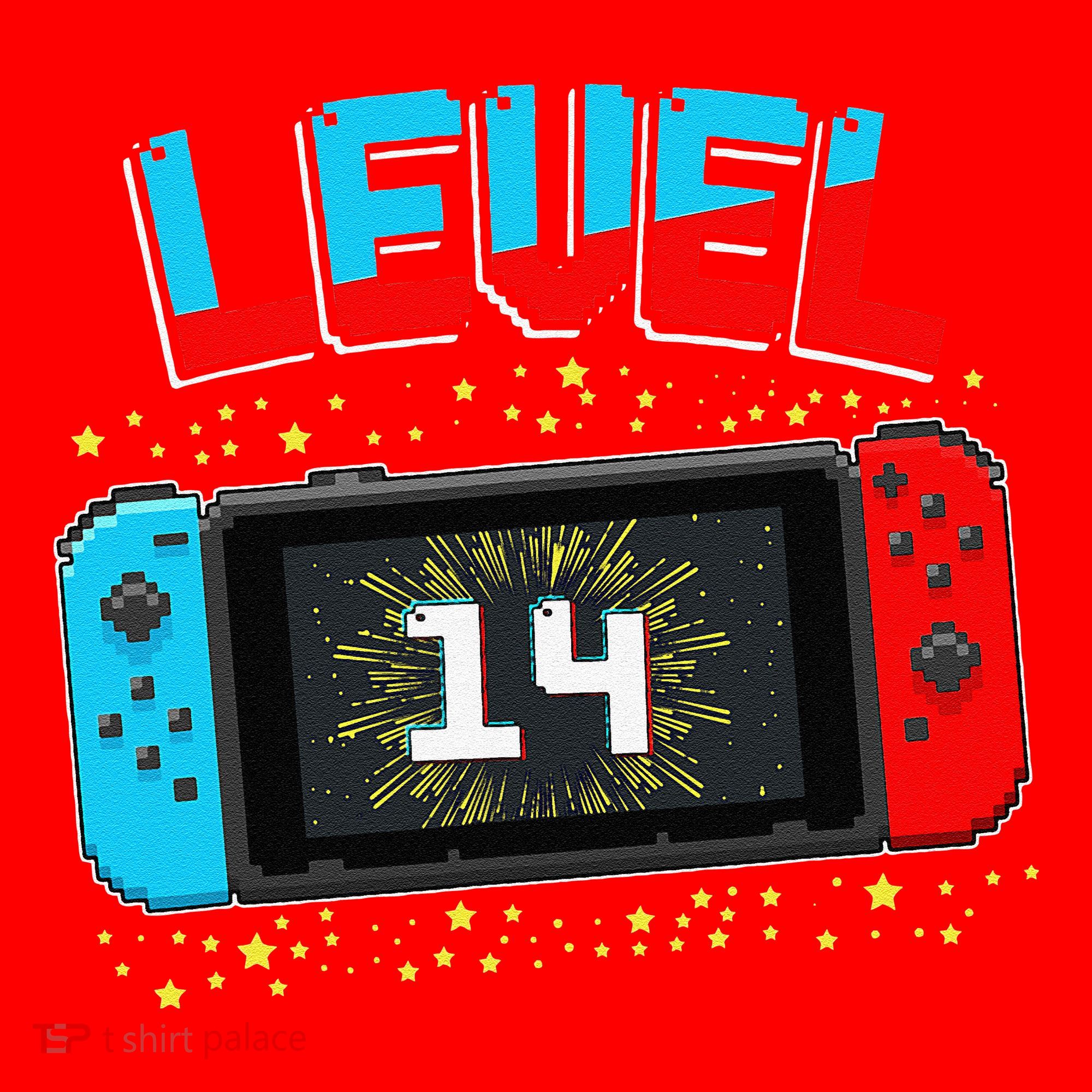 Level 14 Unlocked Gamer 14th Birthday Gift Video Game Lovers Cute Santa Hat
