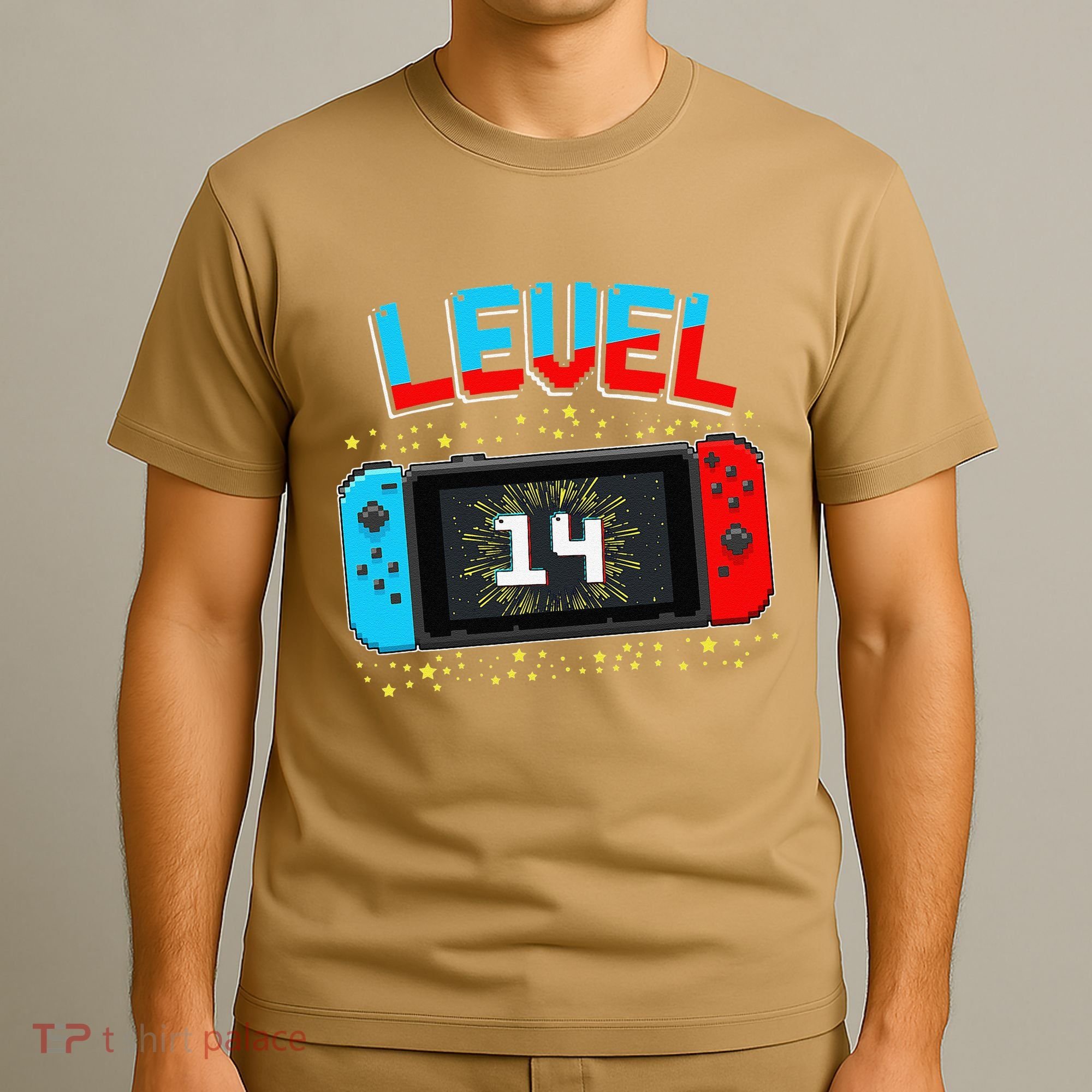 Level 14 Unlocked Gamer 14th Birthday Gift Video Game Lovers Cute T-Shirt