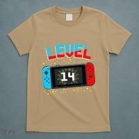 Level 14 Unlocked Gamer 14th Birthday Gift Video Game Lovers Cute T-Shirt thumb 5