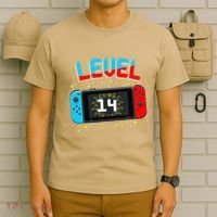 Level 14 Unlocked Gamer 14th Birthday Gift Video Game Lovers Cute T-Shirt thumb 6