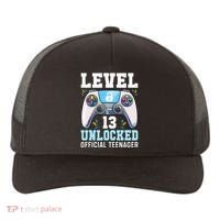 Level 13 Unlocked Video Game 13th Birthday Gamer Kids Yupoong Adult 5-Panel Trucker Hat thumb 0