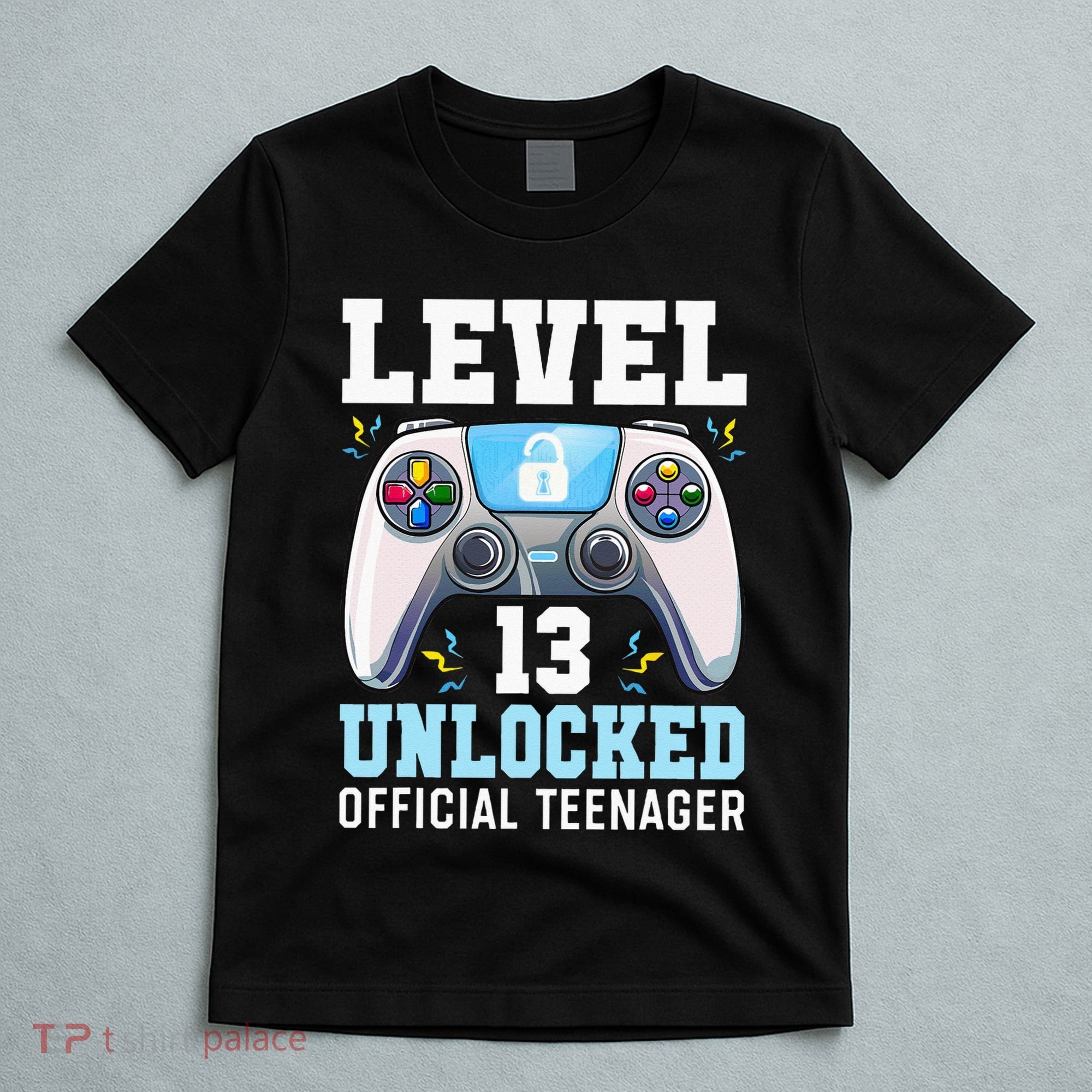 Level 13 Unlocked Video Game 13th Birthday Gamer Kids T-Shirt
