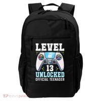 Level 13 Unlocked Video Game 13th Birthday Gamer Kids Backpack thumb 0